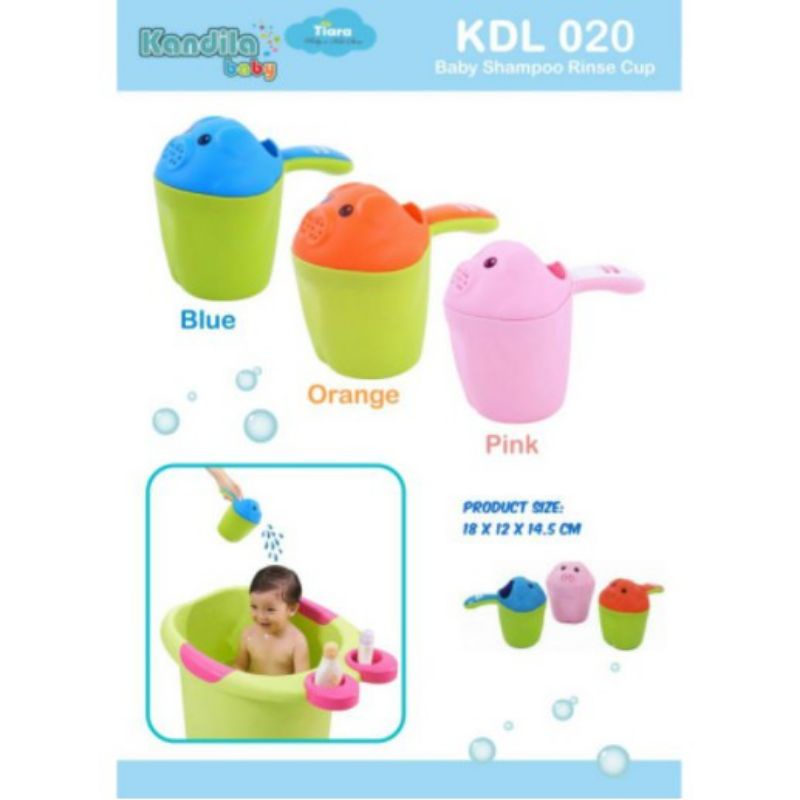 Kandila Baby Shampo Cup - Gayung Mandi Bayi + Lubang Air Shower