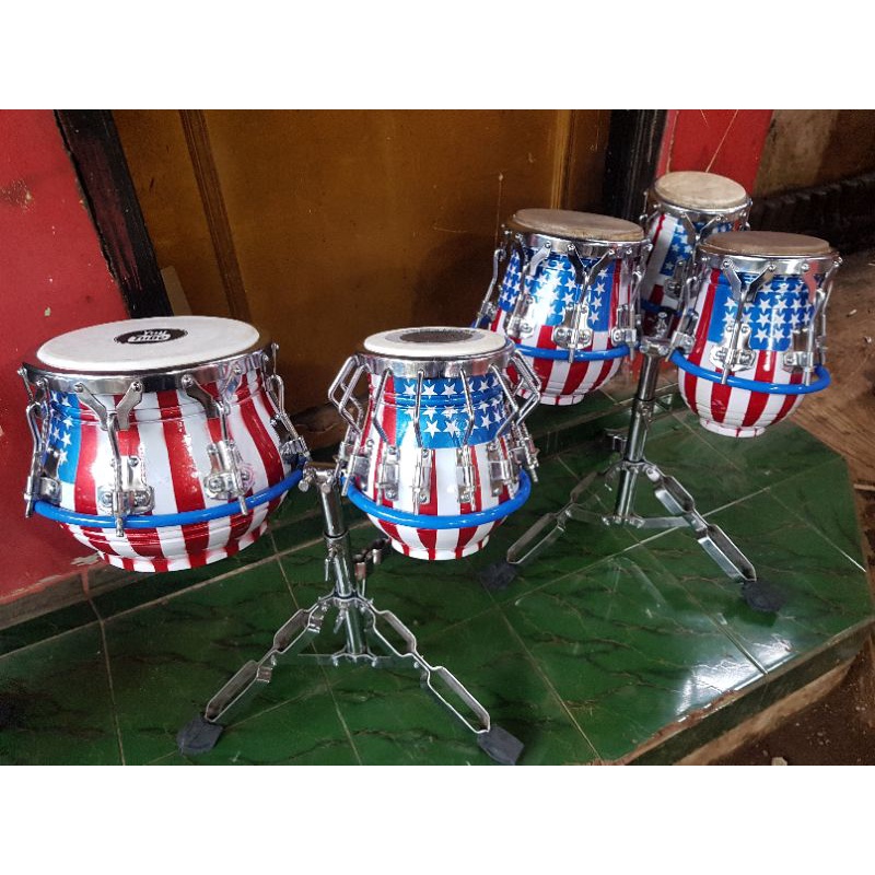 Kendang Plus Kempul isi 3 Warna Bendera Amerika