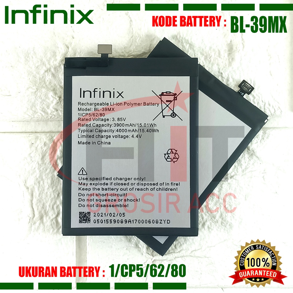 Baterai Battery Ori HP Infinix BL-39MX S5 Pro X660 / Smart 3 Plus X672