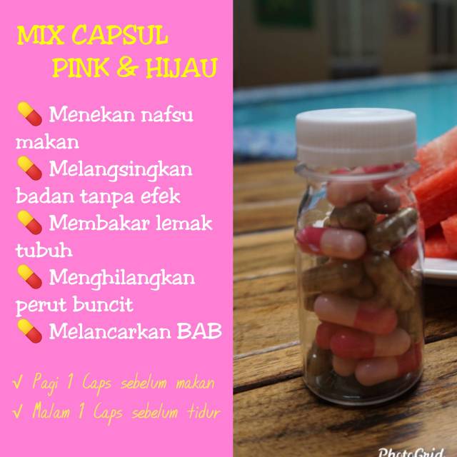 PIL DIET ISI 60 MIX/PINK/JIHAU