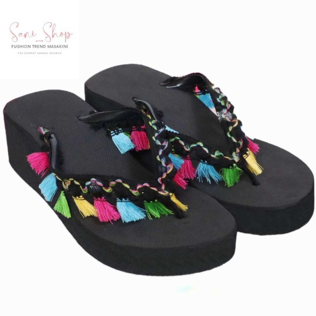 Sandal Wedges Wanita / Wedges Rumbe / Sandal Wanita Polos / Wedges Polos Super / Sandal Wedges Impor