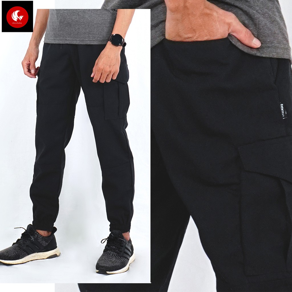 Okechuku DAVE Celana Cargo Camo Tactical Panjang Pria Okechuku DAVE Celana Cargo Camo Tactical Panjang Pria