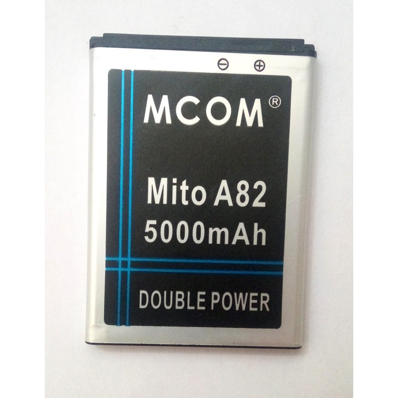 Battery Batre Baterai Double Power Mcom Mito A82 BA00095 BA-00095 - Konektor Kuningan Datar