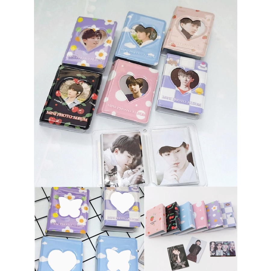 Album Foto 3inch 40kantong Butterfly Album Kpop Photocard Kartu Nama Mini Card Holder