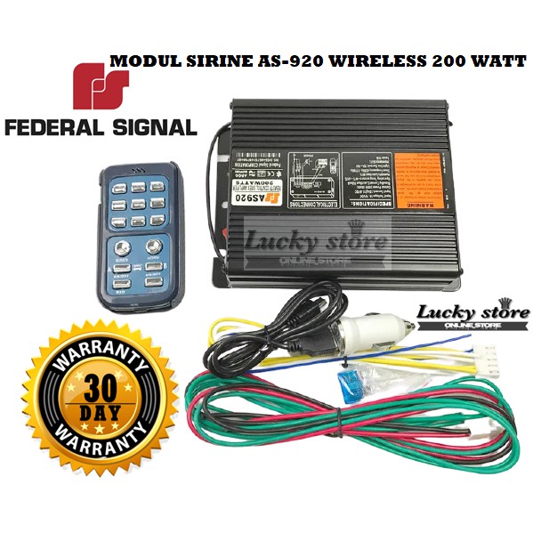 MODUL SIRINE PATWAL AS-920 WIRELESS FEDERAL SIGNAL 200 WATT