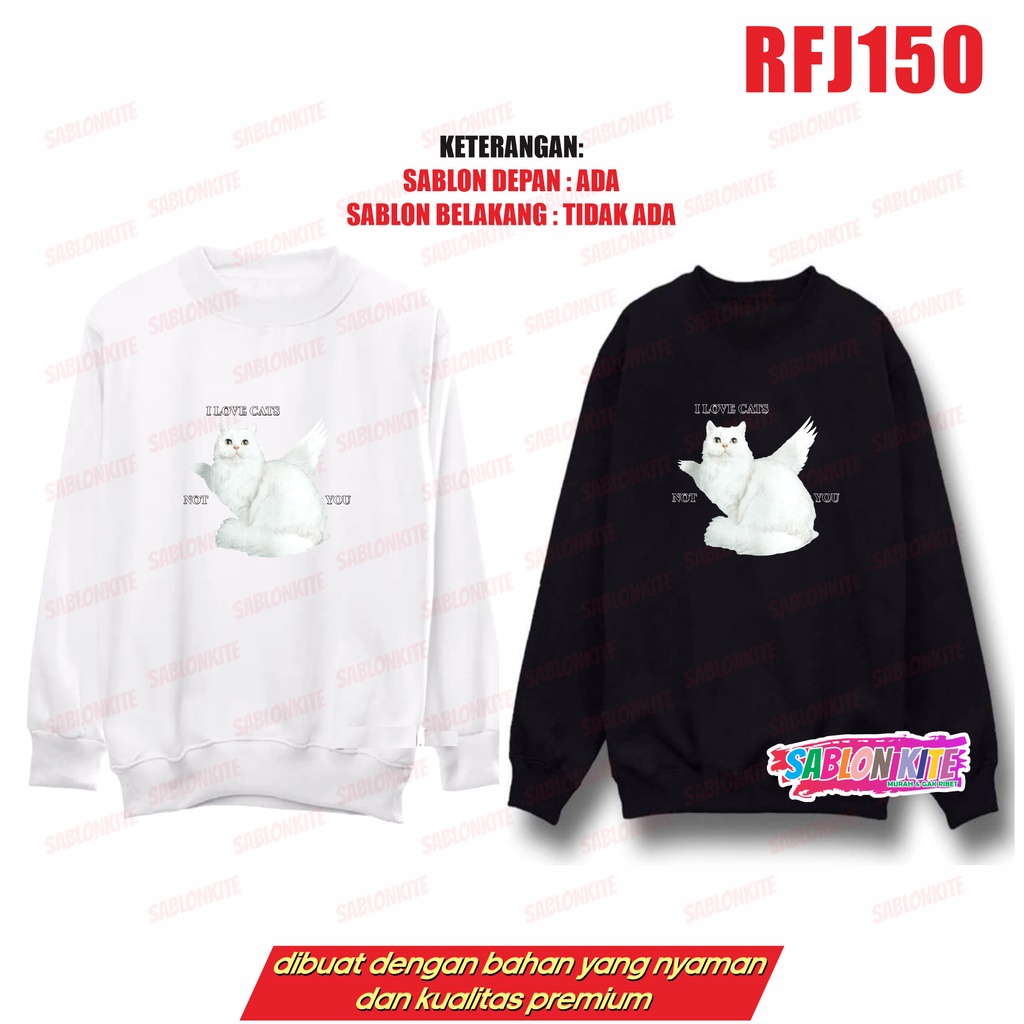 MURAH!!! SWEATER HOODIE NCT DREAM JAEMIN JISUNG I LOVE CATS GAMBAR RFJ150