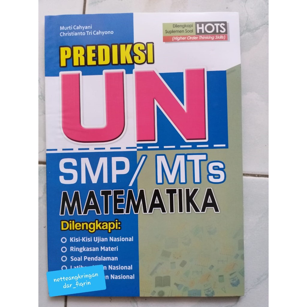 Prediksi UN UNBK SMP MTs 2018 2019 Dan 2019 2020 Ada 2 Buku Bonus Kunci Jawaban-2