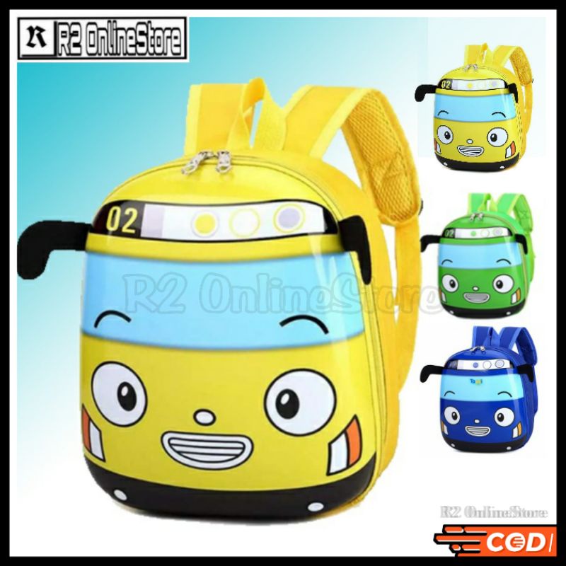 Tas Ransel Sekolah Anak Backpack Model Bus Tayo Murah - Tas Ransel Punggung Sandang Sekolah Motif Ka