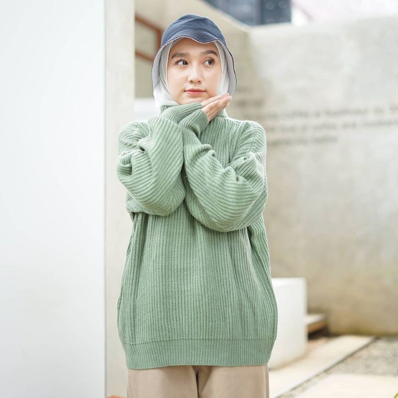 TURTLENECK KNIT ATASAN WANITA