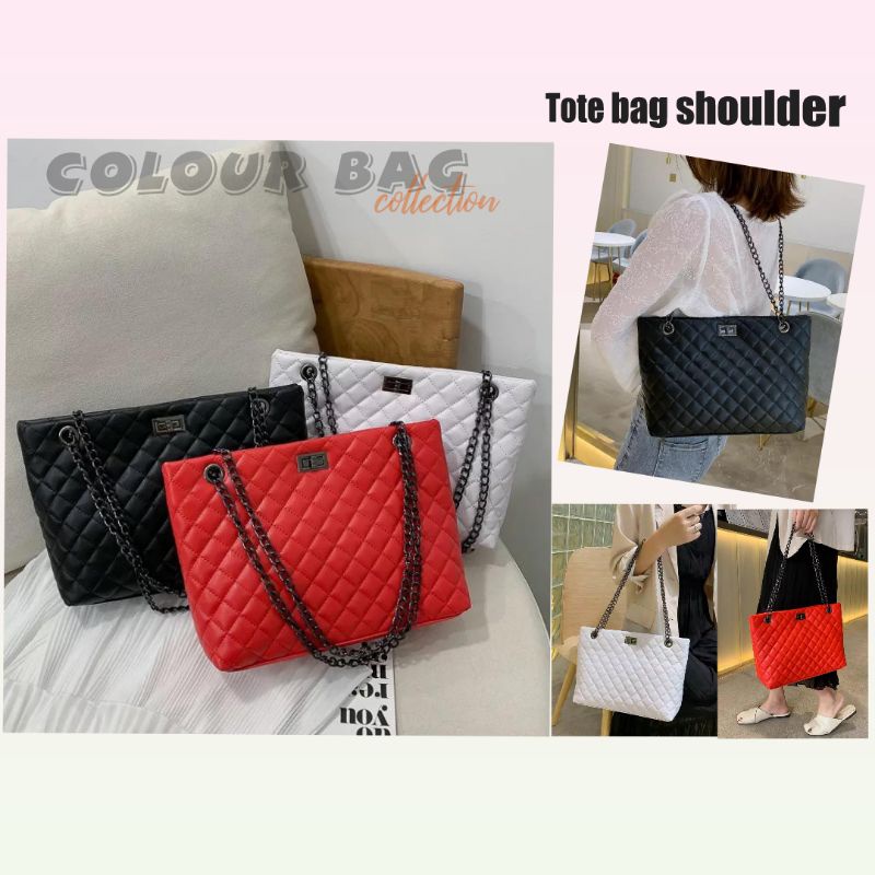 Tote bag Rantai / Shoulder / Tas bordir Jahit Wanita / INEZ BAG