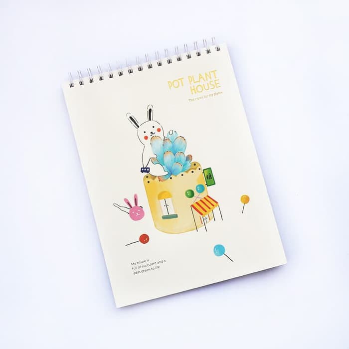 

Papan Tulis Gambar - Lyra Sketch Book - Kiky Sketch Book Buku Gambar Sketsa Pot Plant House Spiral