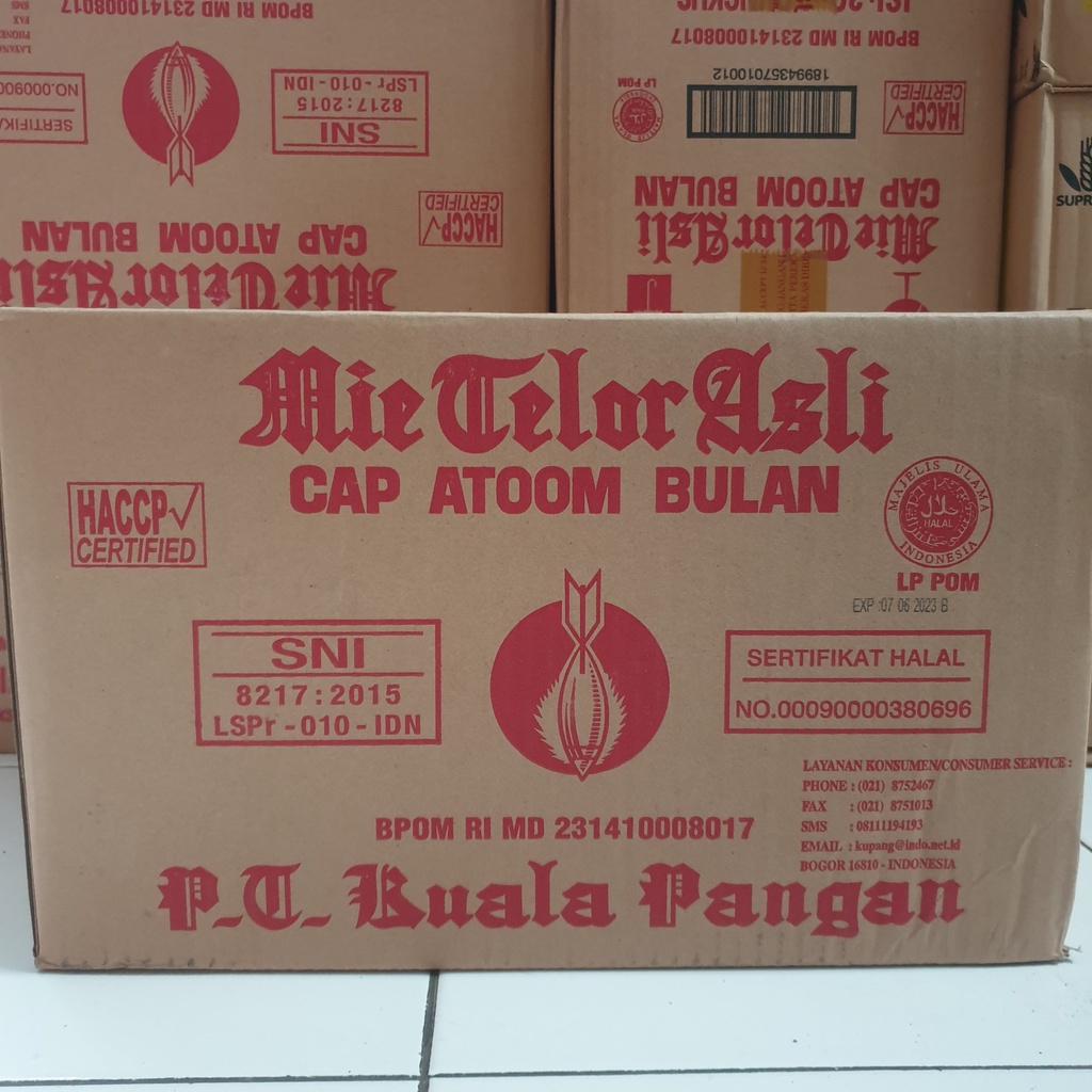 

[Dus] Mie Telur Kering Telor Cap Atoom Bulan ISI 20 PACK - MAB