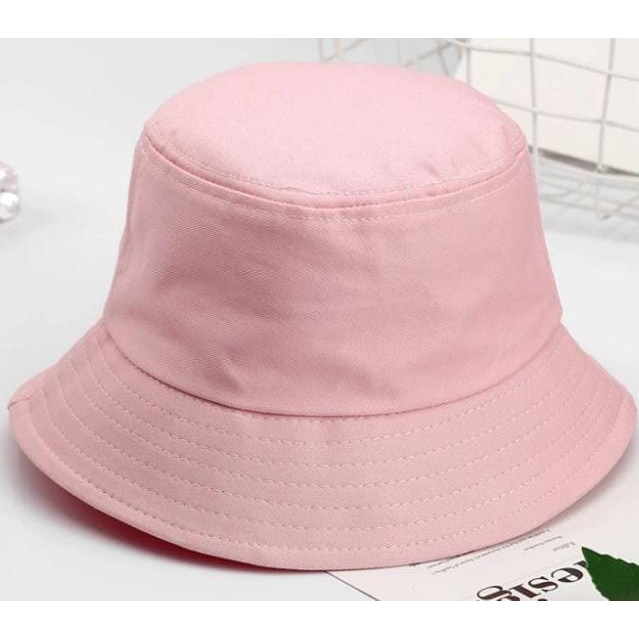 TOPI BUCKET HAT TOPI DISTRO TOPI KOREA TOPI POLOS TOPI PRIA TOPI WANITA (BAHAN DRILL 2 WARNA)