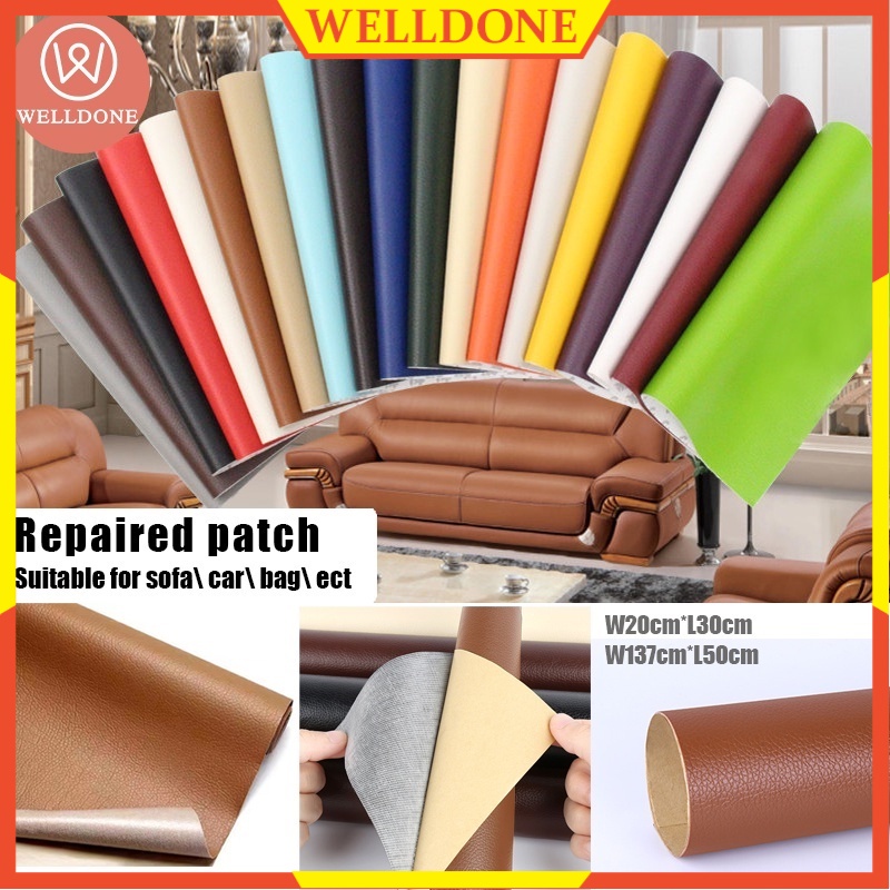 STICKER KULIT KURSI SOFA METERAN TEMPEL | KULIT SINTETIS METERAN | PENAMBAL SOFA KULIT SINTETIS