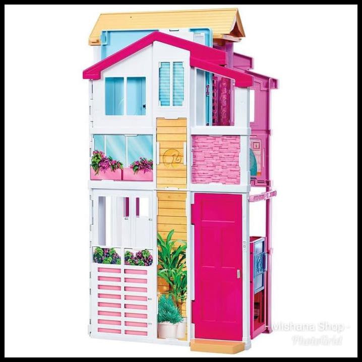 barbie pink passport 3 story townhouse