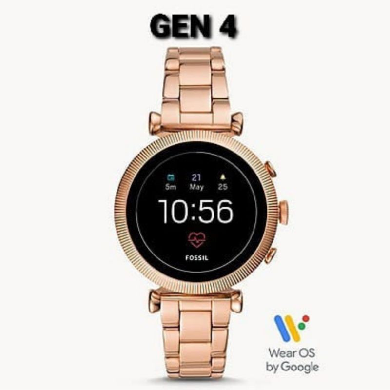 Jam Fossl Gen 4 Sloan Rosegold Stainless Steel Smartwatch FTW6040 Original