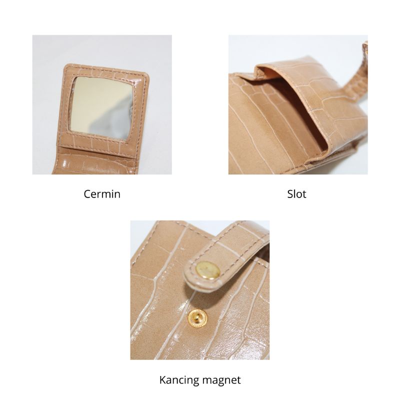 Celah Langit Aesthetic Mirror Series l Dompet Kaca