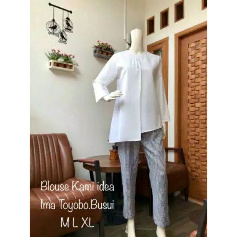 tunik terbaru bahan katun toyobo/baju atasan wanita muslim casual