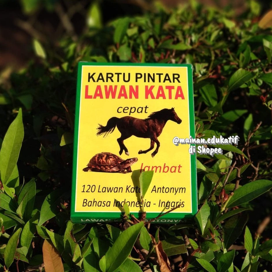 Flash Card 2 Bahasa Ind Eng Lawan Kata Shopee Indonesia