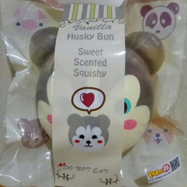 Squishy jumbo animal bun husky puni maru