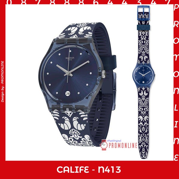 Jual Swatch Original CALIFE GN413 (Garansi Resmi 2th) Jam Tangan Swatch  GN413 promonline Indonesia|Shopee Indonesia