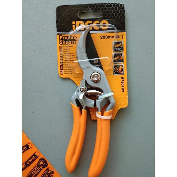 Gunting Dahan Bunga / Pruning Shears 8Inch ABS - INGCO HPS0109