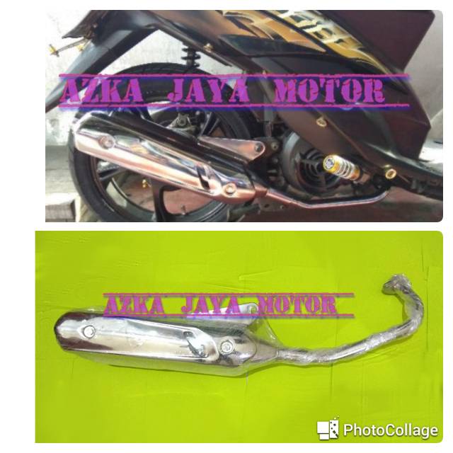 Knalpot Standar Racing Bobokan Yamaha Mio Soul Karbu / Mio Soul Lama CHROME