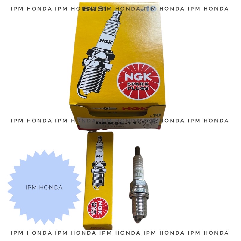 NGK BKR5E-11 = BKR6E-11 Spark plugs Busi Honda Civic Grand Genio Estillo Ferio Es Vtis Century Jazz GD3 City Z GD8 IDSI Stream 1700cc Brio