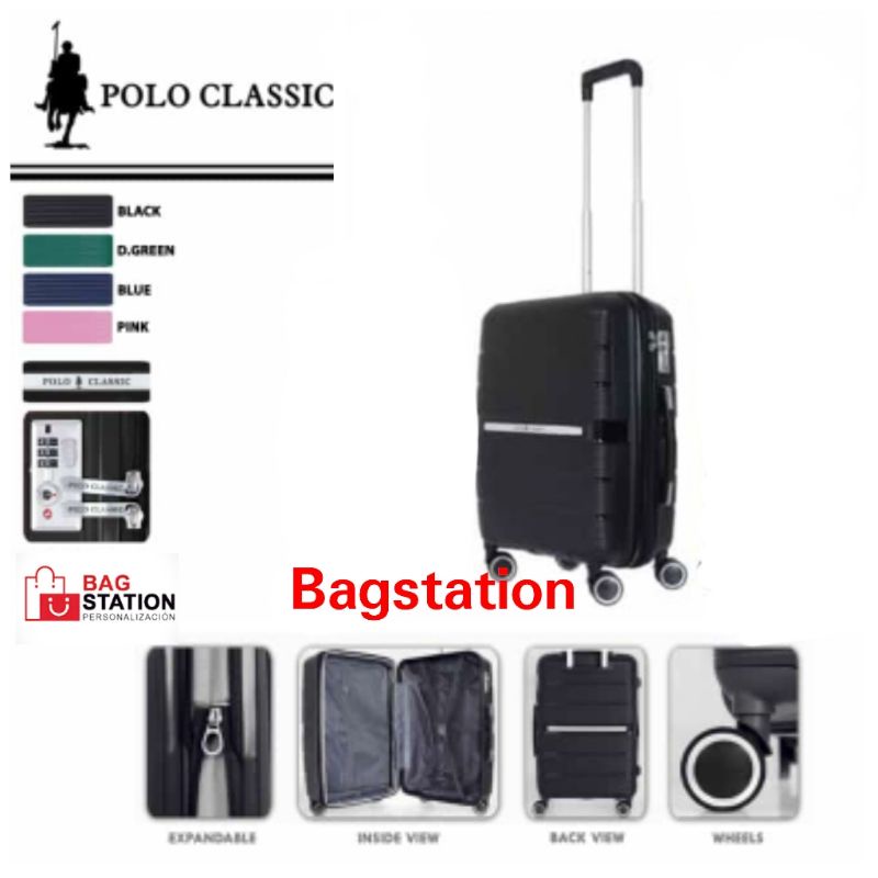 TAS KOPER CABIN POLO CLASSIC ORIGINAL 20 IN TSA 4 RODA DOUBLE SELETING ANTI PECAH TAS TRAVEL TAS PAKAIAN TAS PRAMUGARI