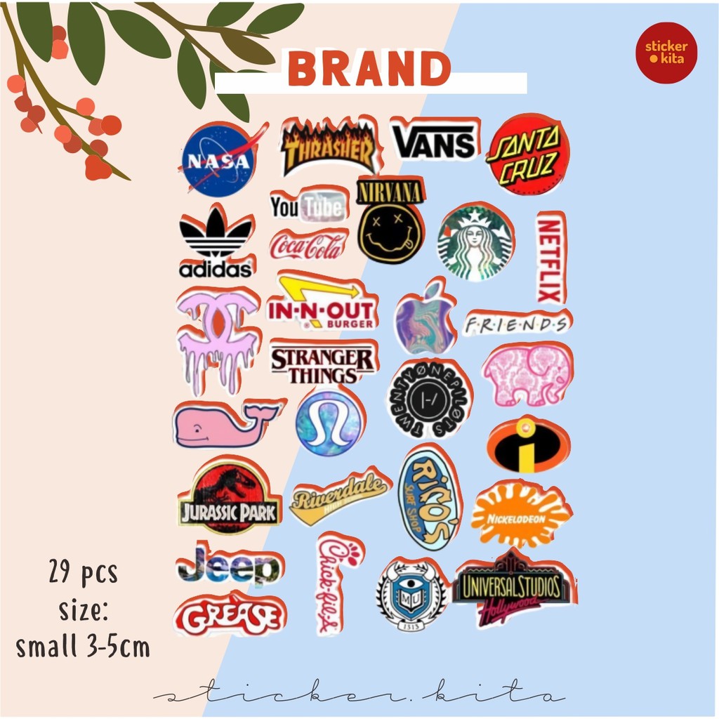 

Brand Pack 2 - Sticker Tumblr Aesthetic [ FREE GIFT] // BISA CUSTOM STICKER STICKER.KITA