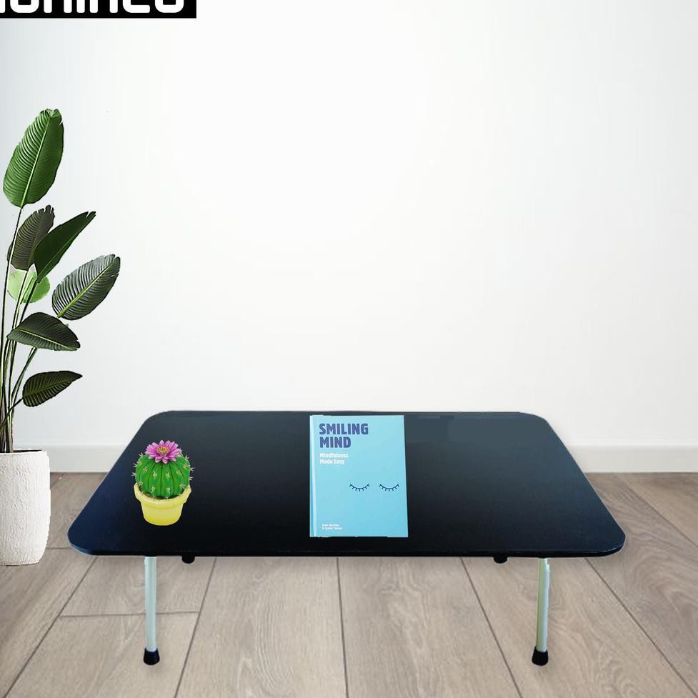 Model Keren.. GUNINCO MEJA LIPAT ALUMINIUM Belajar Anak Polos Besi Hitam Serbaguna Ngaji JNK