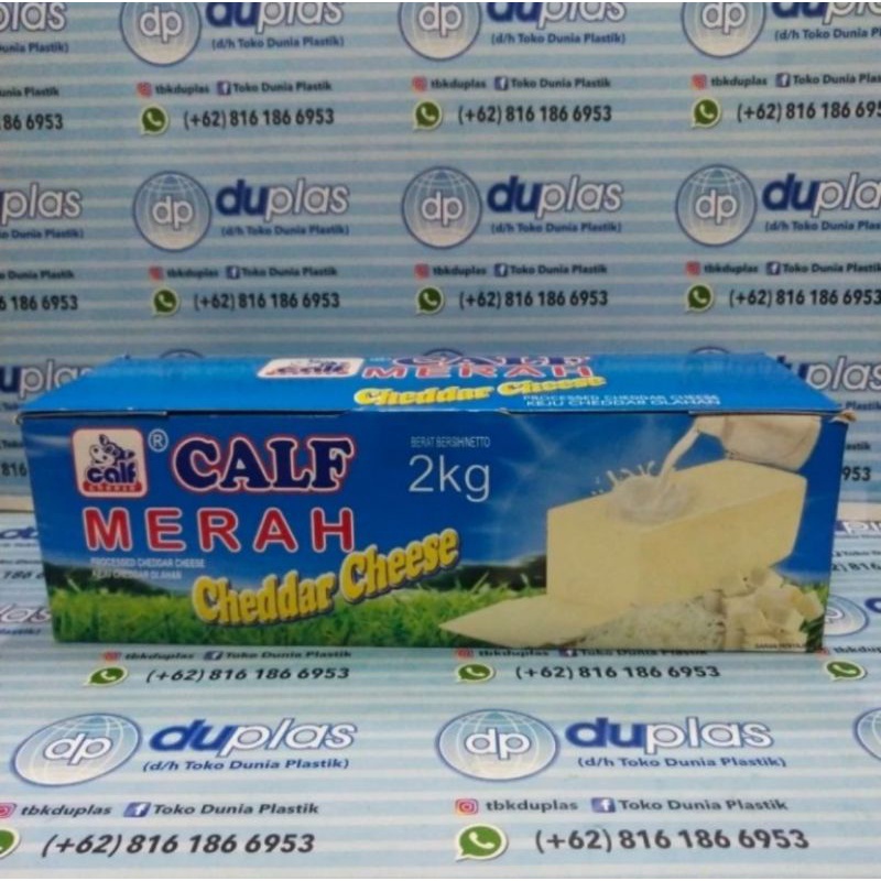 

Keju Cheddar Cheese Calf Merah 2 kg