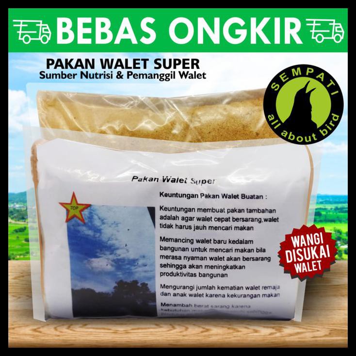 Pakan Walet Super Makanan Burung Walet Premium 1 Kg Sarang Koloni Pkwl