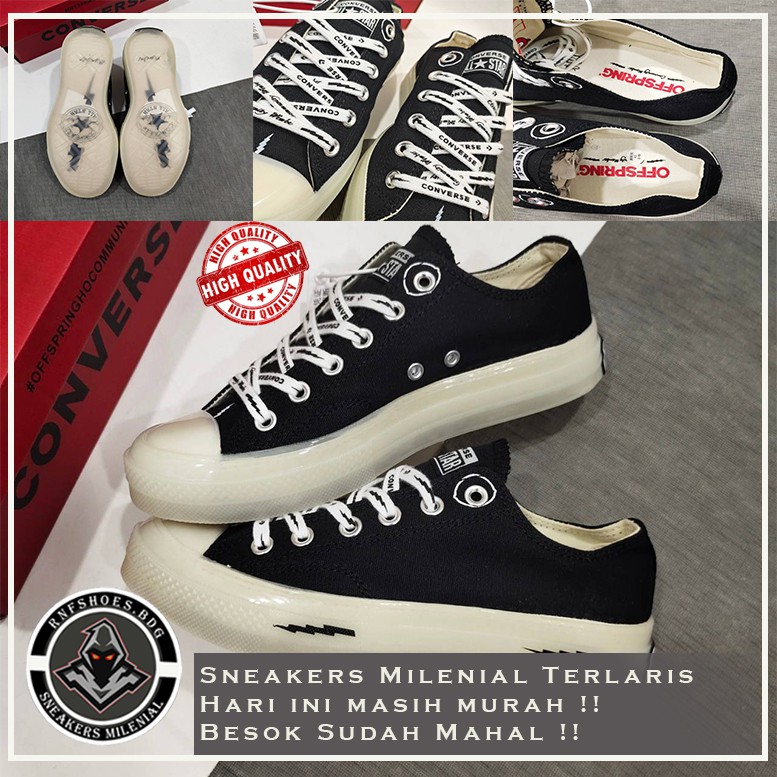 [COD] Sepatu Sneakers Murah Terlaris Converse X Offspring Chuck 70 low Original Premium Import BNIB