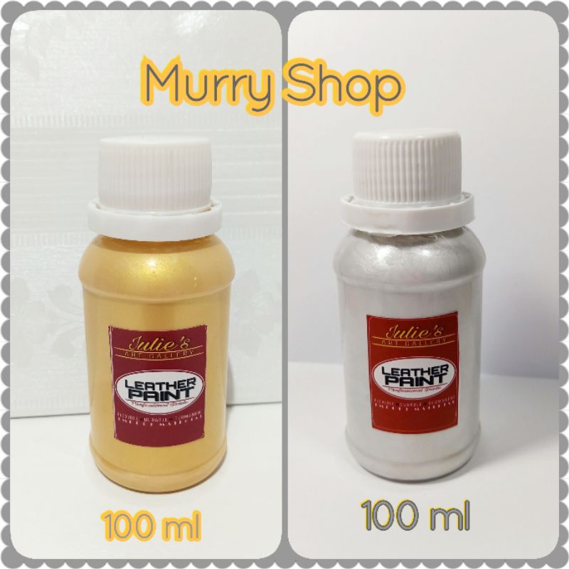 

Cat Tas Sepatu Kulit Gold Silver 100 ml
