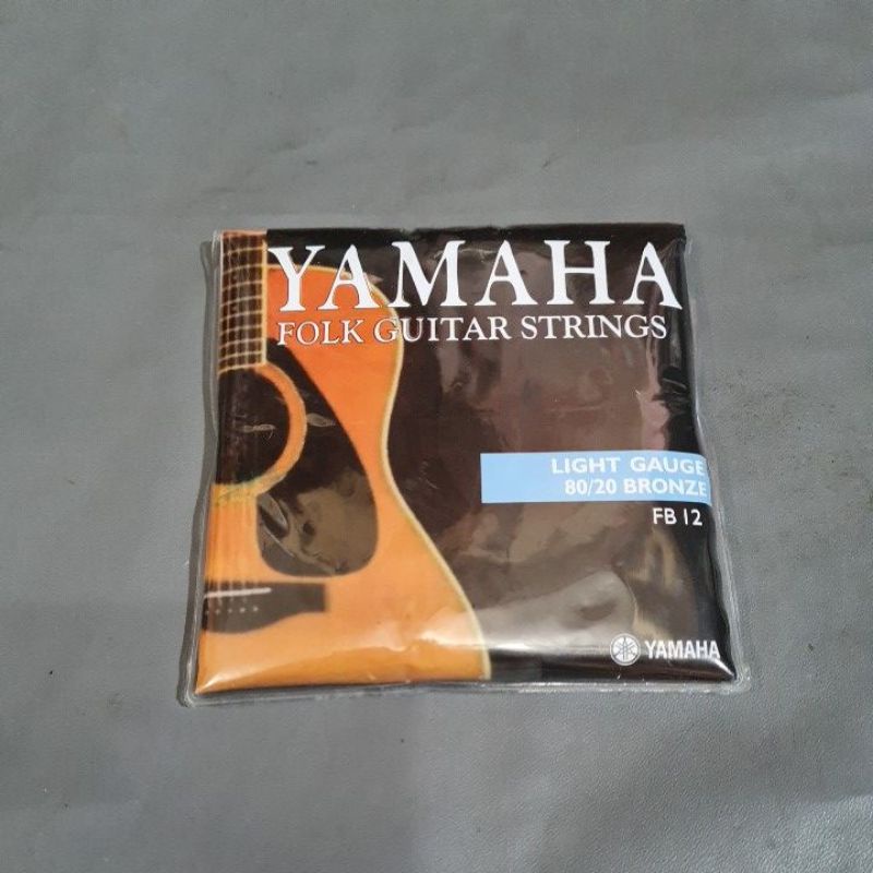 senar gitar lokal yamaha bronze akustik satu set