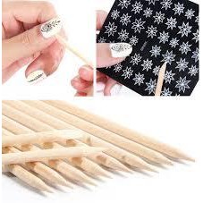 5pcs Wood Stick Pusher Nail Orange WoodStick Nail Art