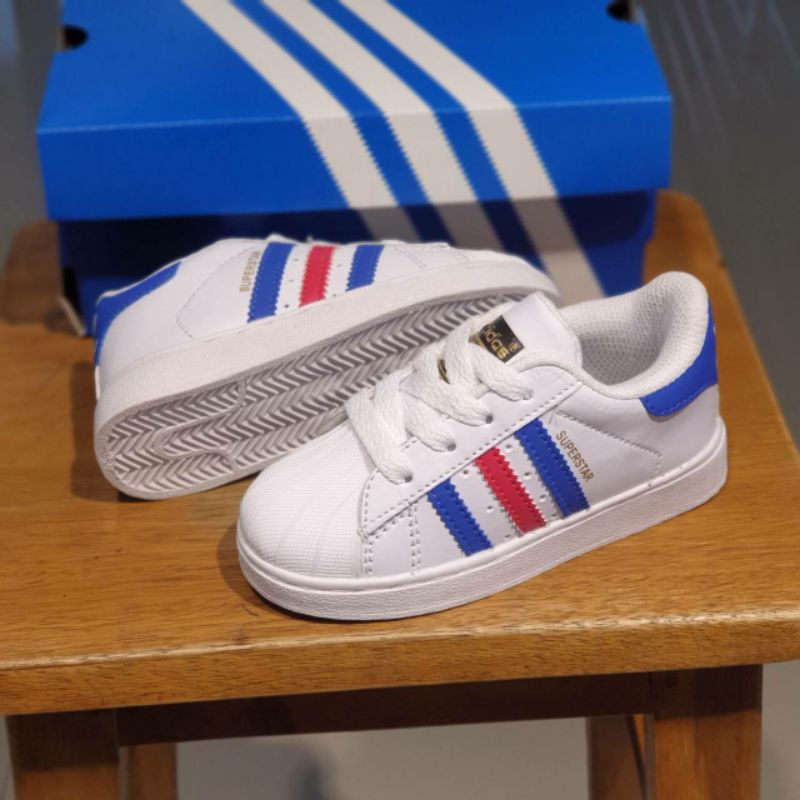 Sepatu sneakers anak laki laki perempuan 2 sampai 8 tahun cewek cowok adidas superstar kids shoes