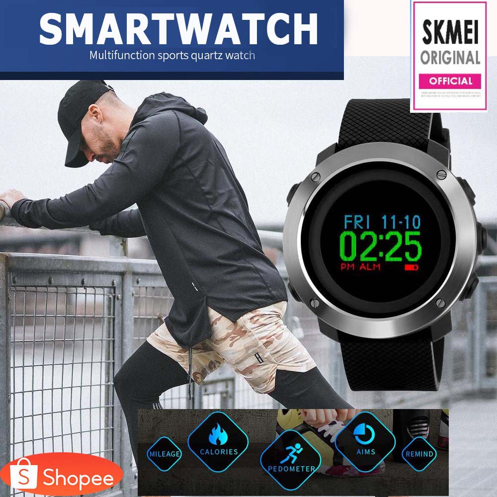 ORIGINAL SKMEI Jam Tangan Digital Tracker Aktifitas - 1336 [Hitam]