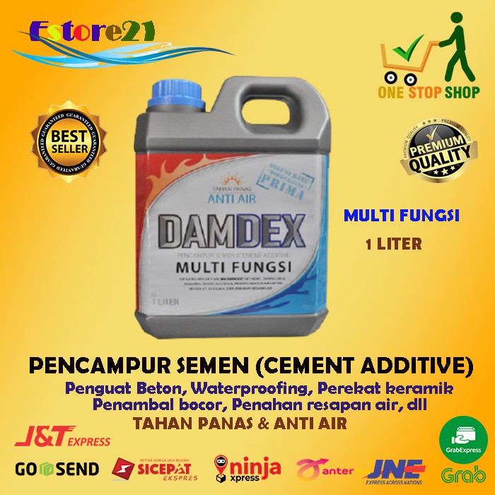 Jual Damdex Anti Bocor Pengeras Beton Damdek Cor Perekat Keramik Pencampur Semen Cement Additive 0213