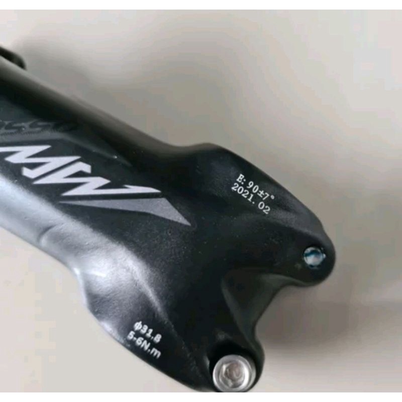 Stem Mosso Super Light Panjang 90 x 31.8 MM Angle 7 Derajat Black Gray - 9 Cm Alloy Alumunium Ringan bisa sepeda mtb roadbike balap road bike dll