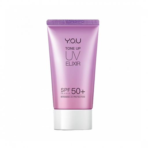 ✿ELYSABETHME✿ Y.O.U tone up cream elixir uv 50++ hyaluronic acid sunscreen sunblock anti UVA UVB pelindung dari matahari