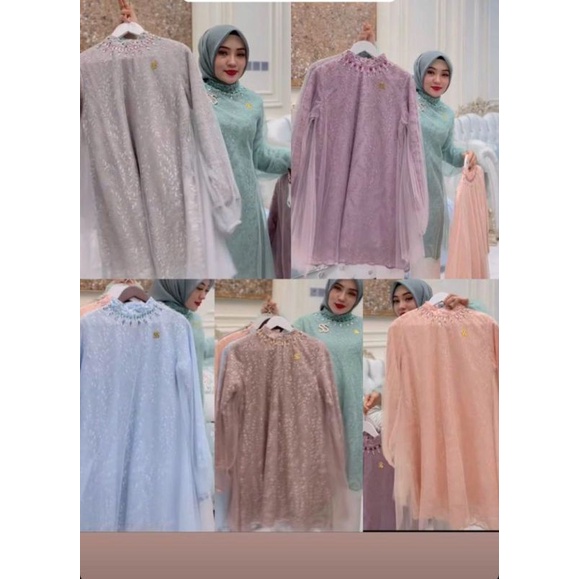 Tunik Brukat Shellasaukia