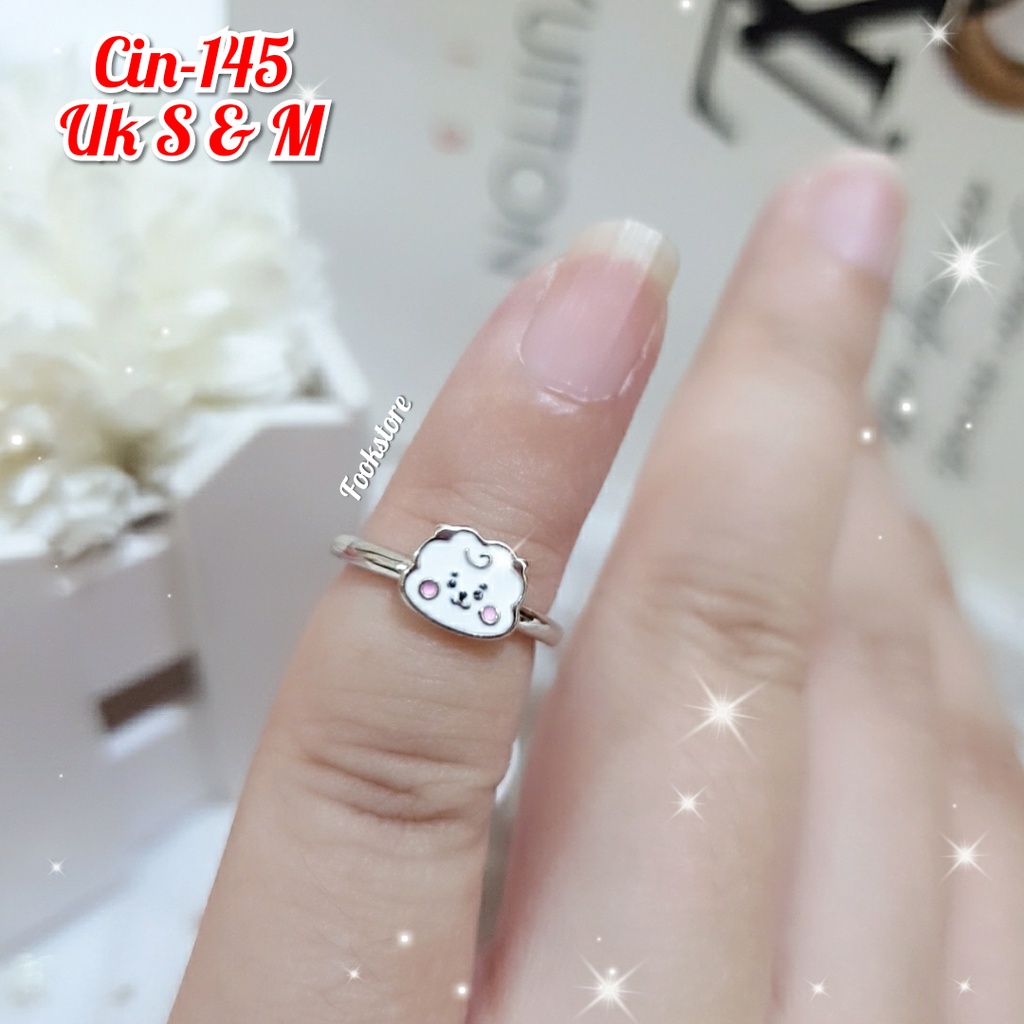 TERBARU CINCIN ANAK WARNA SILVER XUPING MOTIF KARTUN