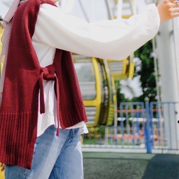 ➣ Vest Rompi Rajut Wanita Tali Outer Knit Premium Panjang dan Murah ❃