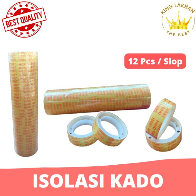 

Isolasi Kado Bening 12mm Isolasi Mini isi 12pcs per slop Termurah
