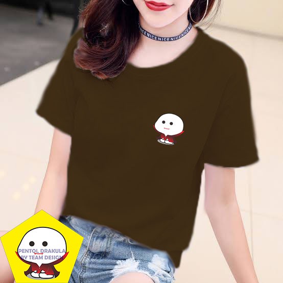 YOURSTYLE1119 - KAOS PENTOL DRAKULA BAJU KAOS WANITA UNISEX OVERSIZE PRIA JUMBO CASUAL KEKINIAN