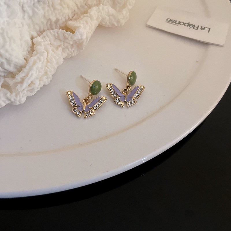 Anting Tusuk Desain Bunga / Hati Hias Mutiara + Berlian Gaya Korea Untuk Wanita