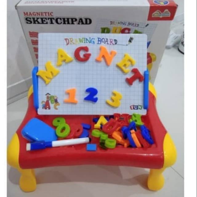 

drawing board meja sketchpad magnetic ABC