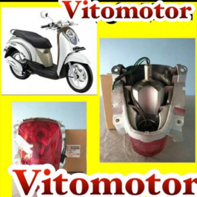Lampu belakang lampu stop scoopy karbu (2010 2013)